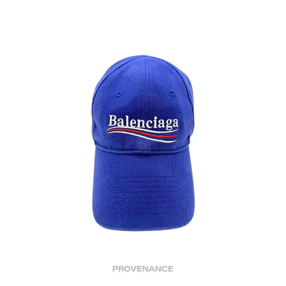 🔴 Balenciaga Political Campaign Cap Hat - Archetype Blue - Picture 2 of 11